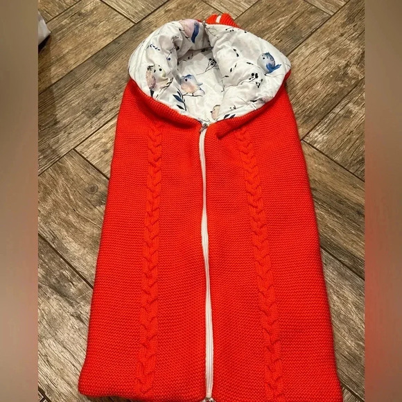 Cloud comfort baby sleeping bag/blanket red knit - Picture 2 of 7